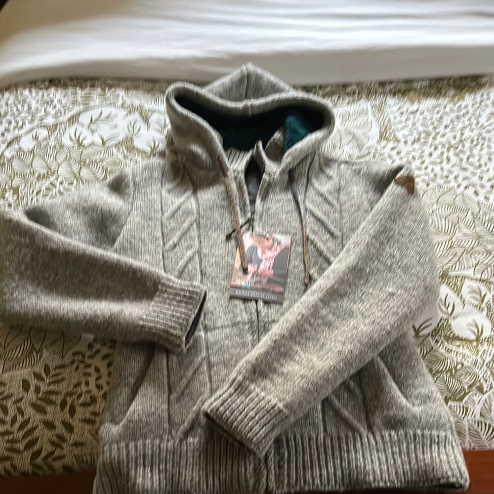 Women’s Gray Hooded Wool Jacket